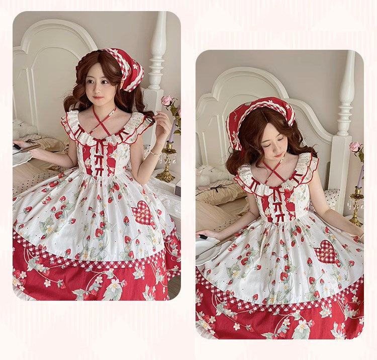 Strawberry Orchard Strawberry Jumper Skirt
