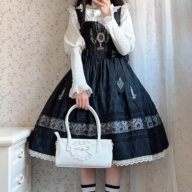 [Sale period ended] Evensong ribbon jumper skirt