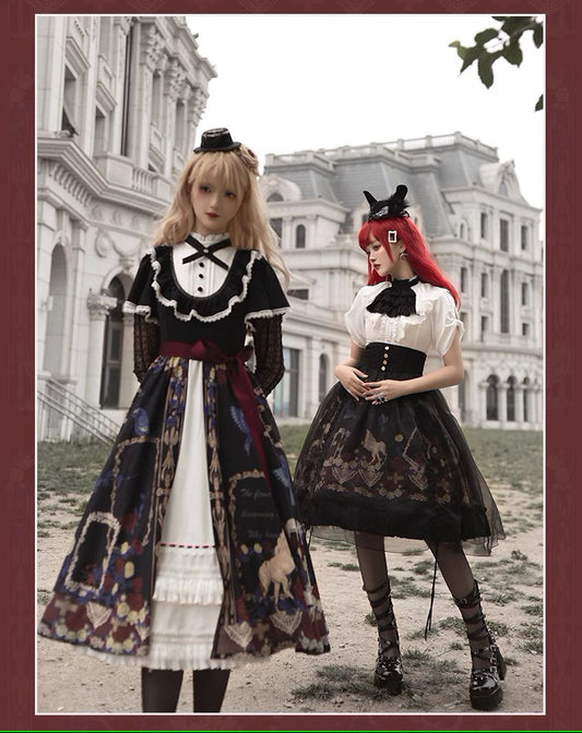 Eden at Dawn Gothic Lolita Print Dress