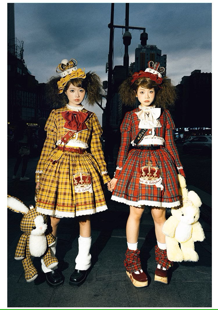 Thistle Crown チェックのショート丈ジャケット