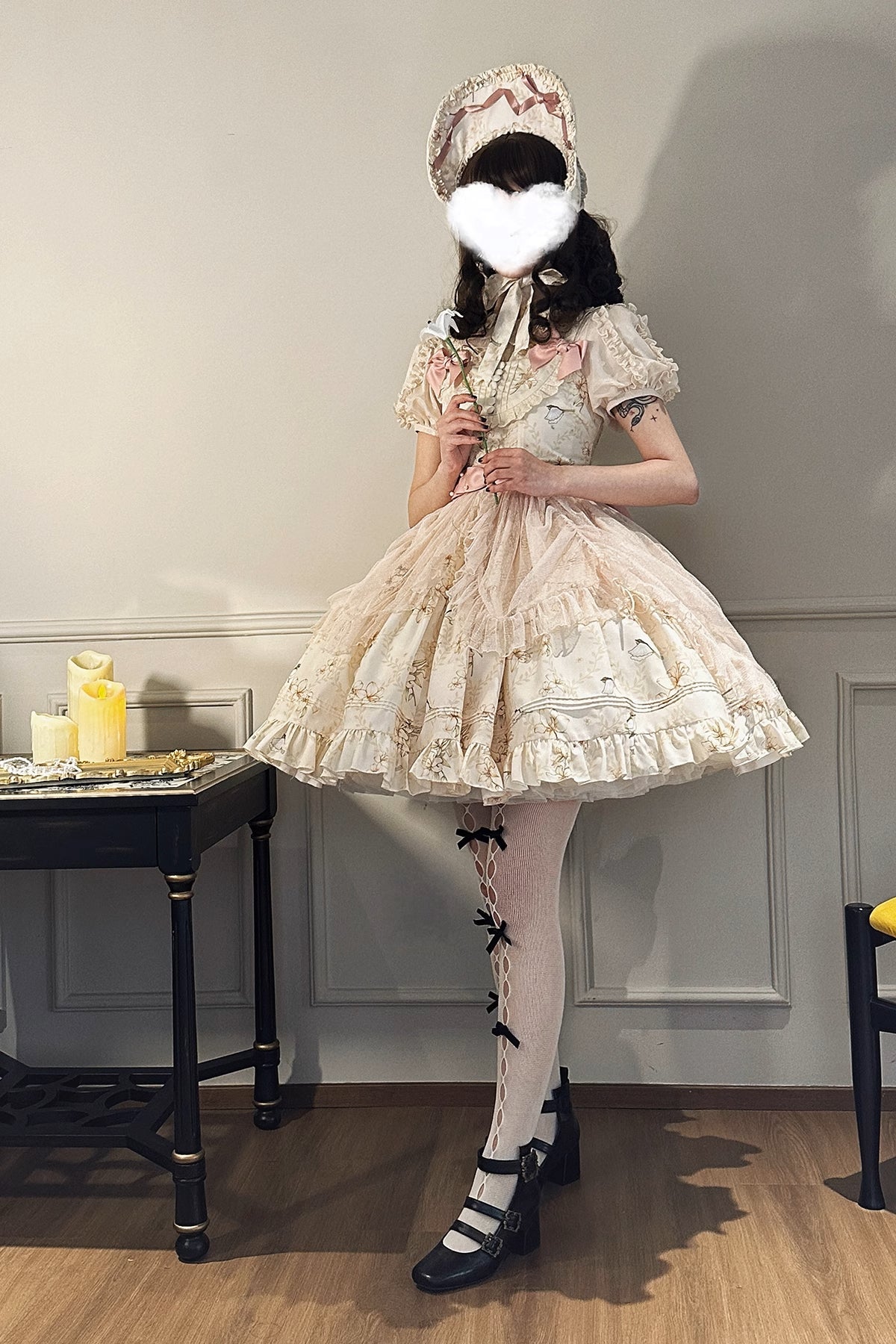 [Resale/Pre-orders available until 2/3] Lily and Wind Jumper Skirt with Mesh Veil