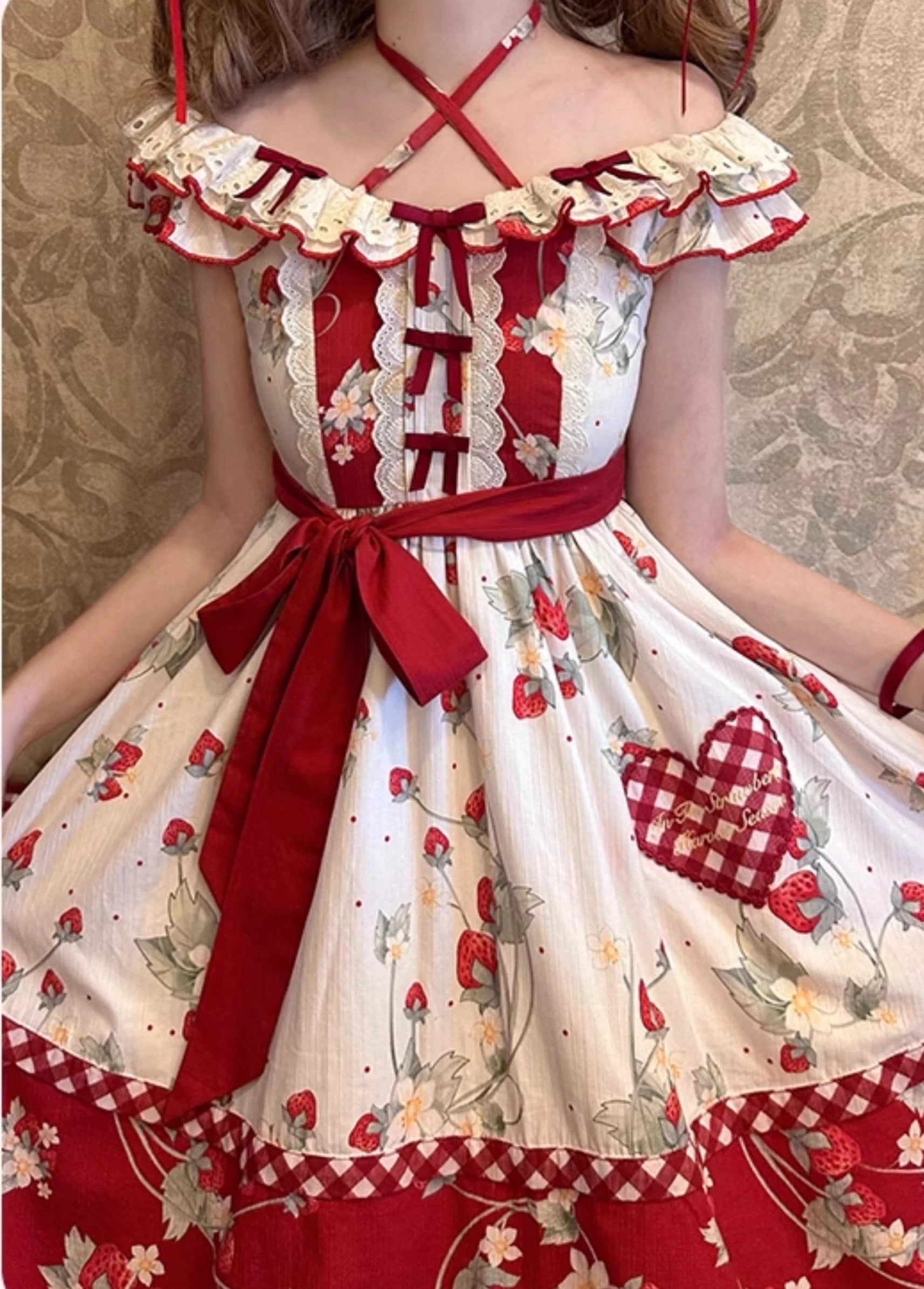 Strawberry Orchard Strawberry Jumper Skirt
