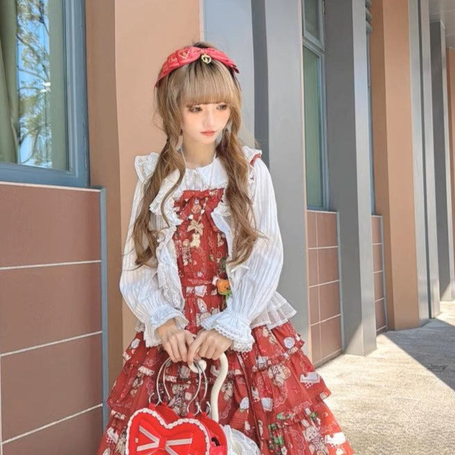 【再販・受注予約5/18まで】Camellia Berry ジャンパースカート ティアードタイプ・ロング丈