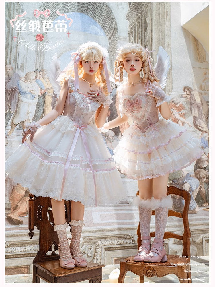 [Pre-orders available until 1/23] Silk Ballet Jumper Skirt - Mid-length