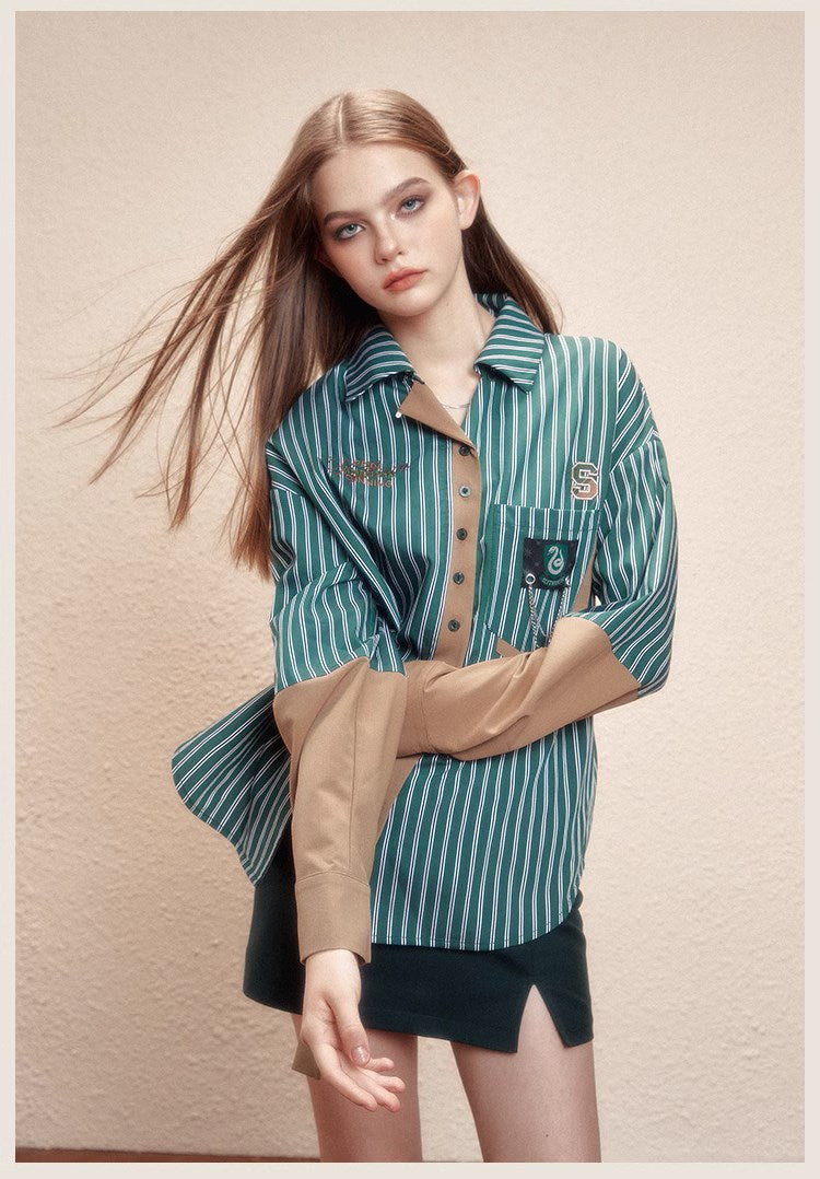 [Pre-order] Hogwarts School of Witchcraft and Wizardry stripe design blouse
