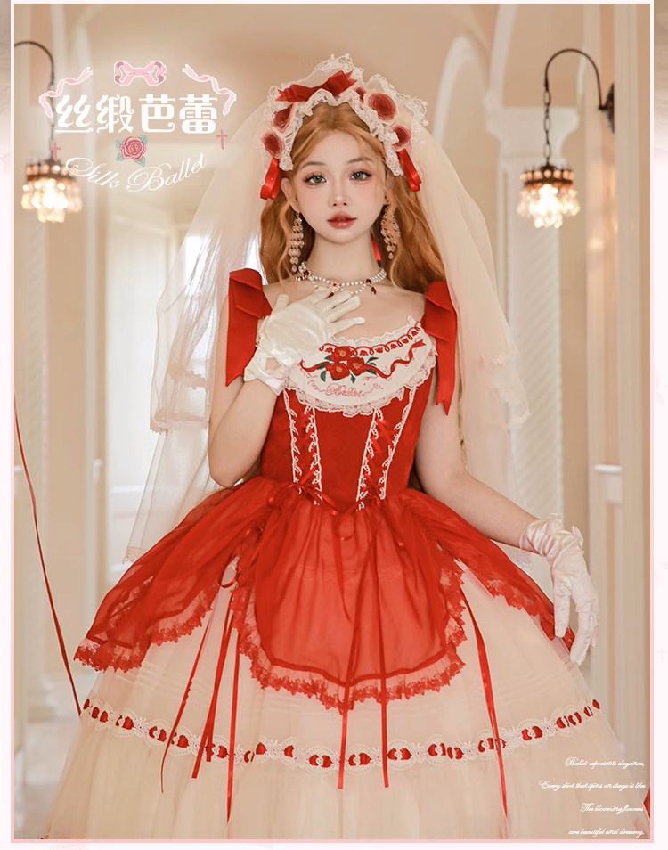 [Pre-orders available until 1/28] Silk Ballet Jumper Skirt, Long Length