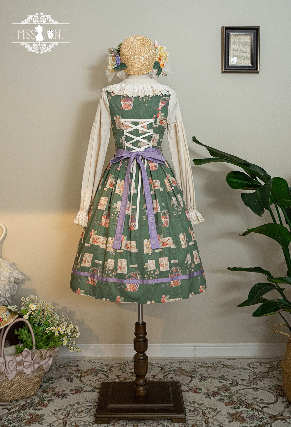 [Pre-order] Forest Encyclopedia Print Jumper Skirt
