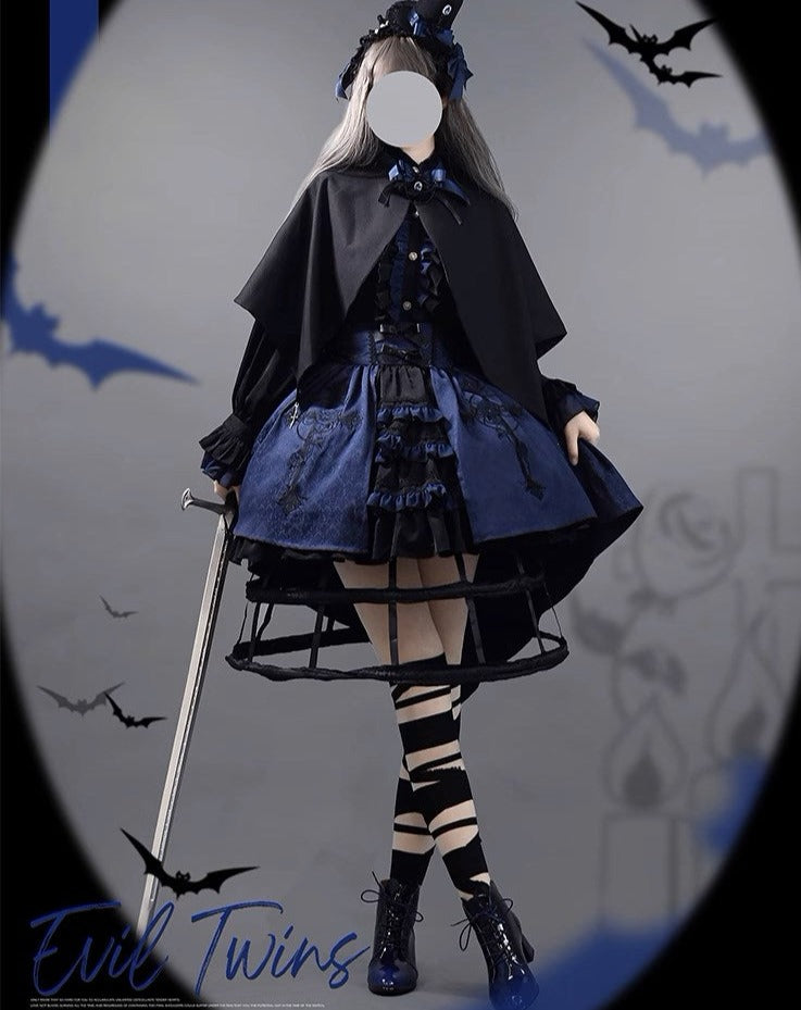 [Pre-order] Evil Twins Gothic Lolita Blouse, Vest, Cape, Skirt [10% off for 4 items]