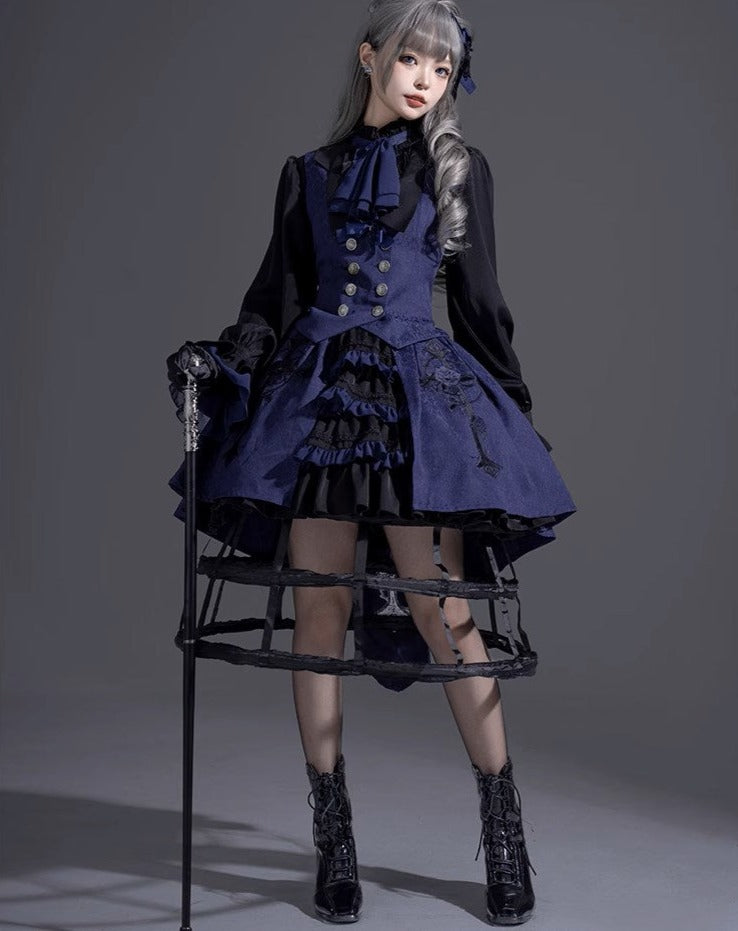 [Sale period ended] Evil Twins Gothic Lolita Blouse/Vest/Cloak/Skirt [10% off for 4 items]