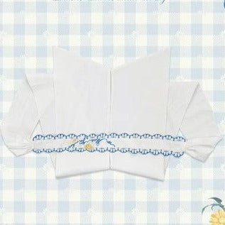 同時購入のみ【再販・受注予約7/16まで】Daisy and Sky エプロン・刺繍入りリボンベルト