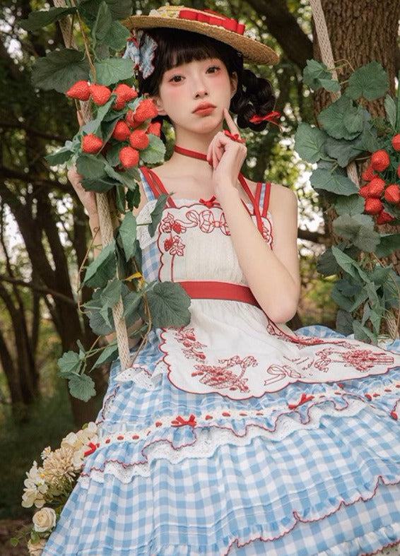 Strawberry Basket Jumper Skirt