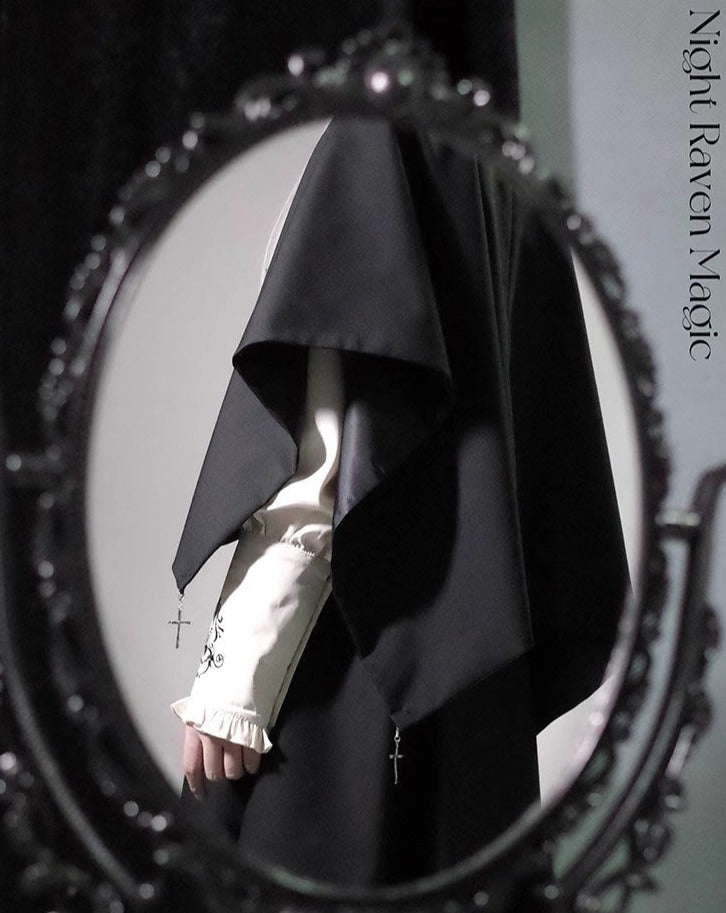 Night Raven Magic blouse, pants, jumper skirt, cape