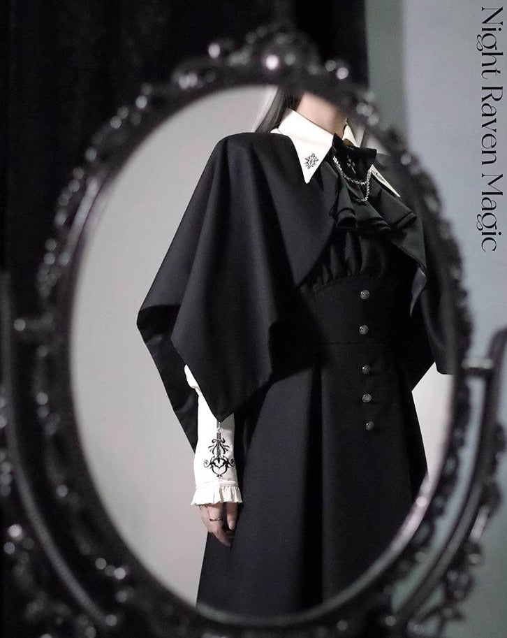Night Raven Magic blouse, pants, jumper skirt, cape