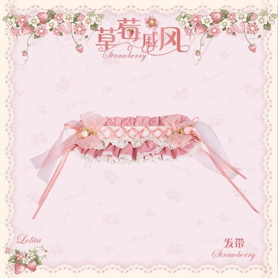 [Simultaneous purchase only] Strawberry Chiffon accessories