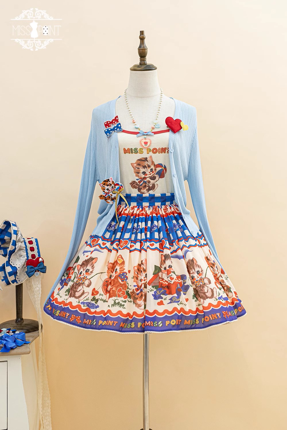 【予約販売】Sweet Kittyレトロカーディガン
