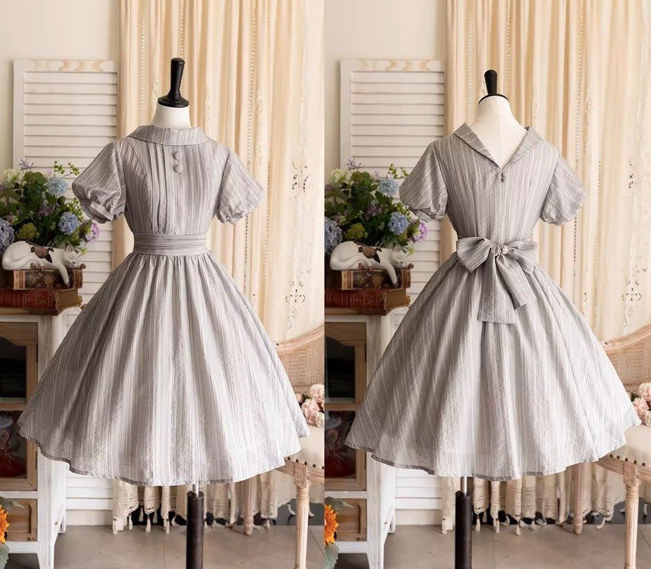 [Pre-order] Forest Gallery Retro Elegant Dress with Ribbon Hair Accessory Type 3