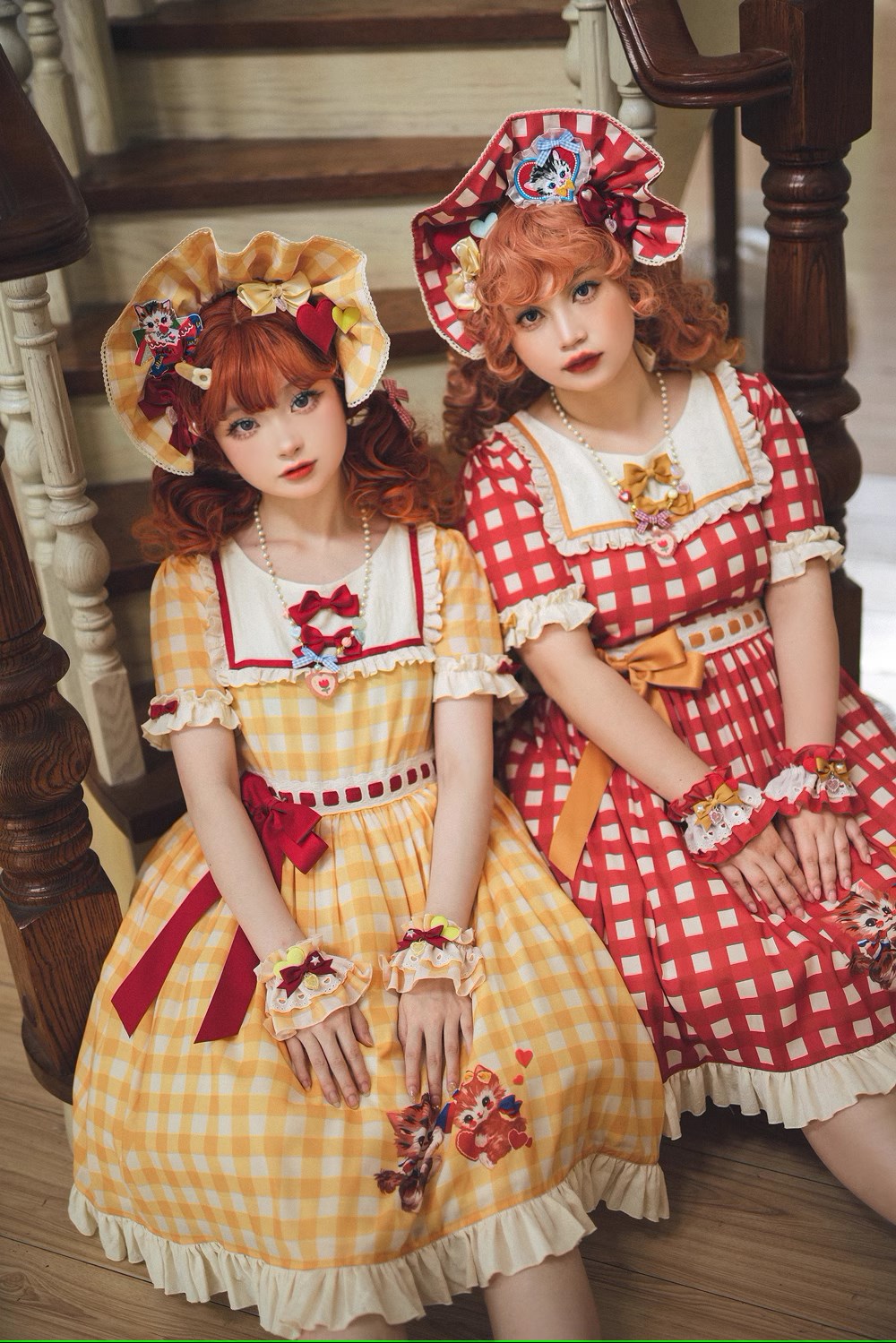 [Pre-order] Sweet Kitty Retro Casual Dress