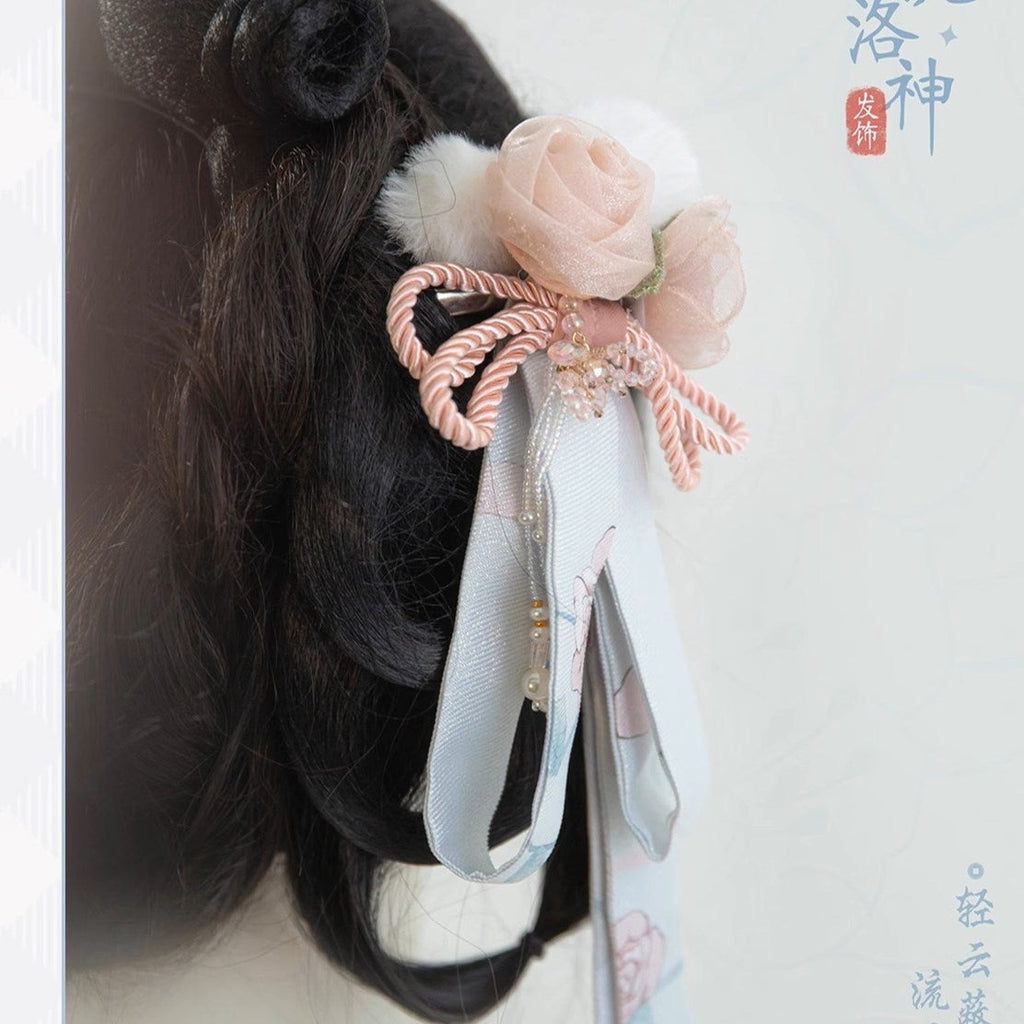 【予約販売】洛神花-春分-長袖マオカラーワンピース