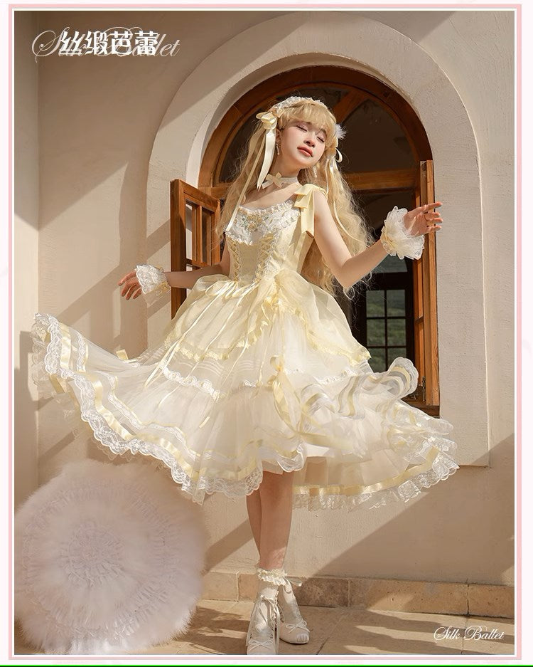 [Pre-orders available until 1/28] Silk Ballet Jumper Skirt, Long Length