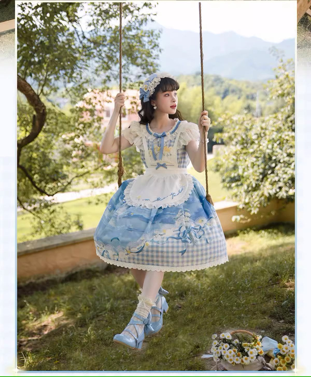 【再販・受注予約7/16まで】Daisy and Sky フライングスリーブワンピース