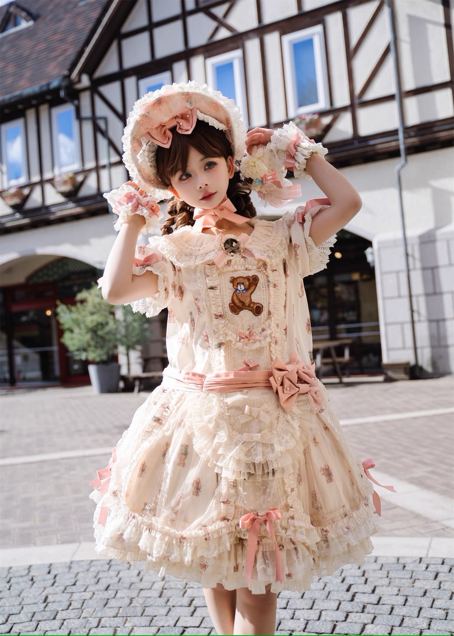 [Sale period ended] Rothenburg Bear dress low waist type