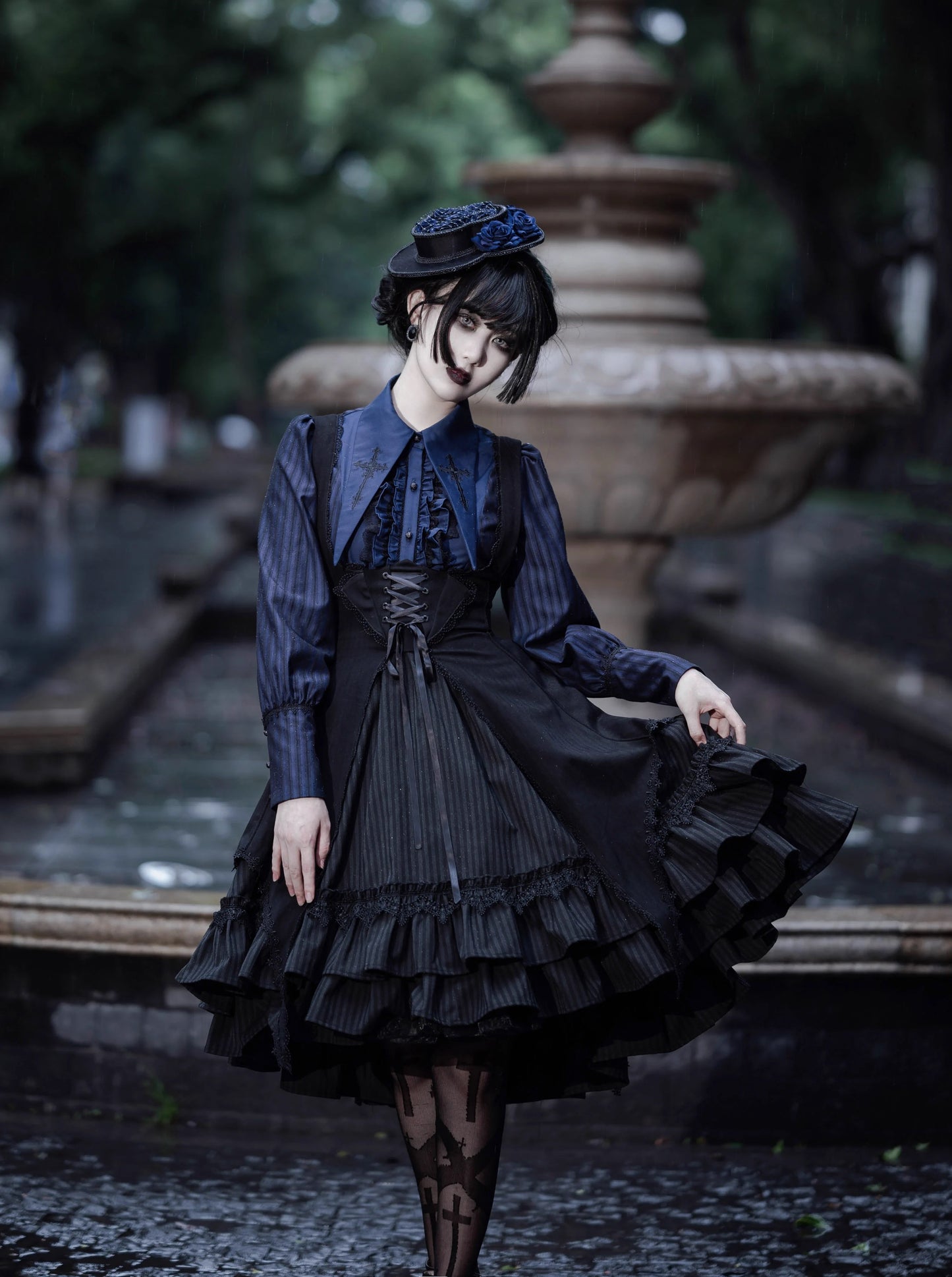 [Sale period ended] Song for Prayer Gothic Lolita Jumper Skirt