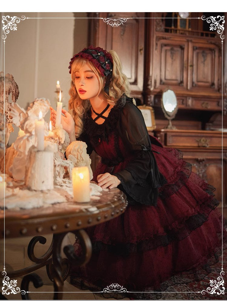 Maiden's Holiday Pearl Puff Jumper Skirt All 6 Colors