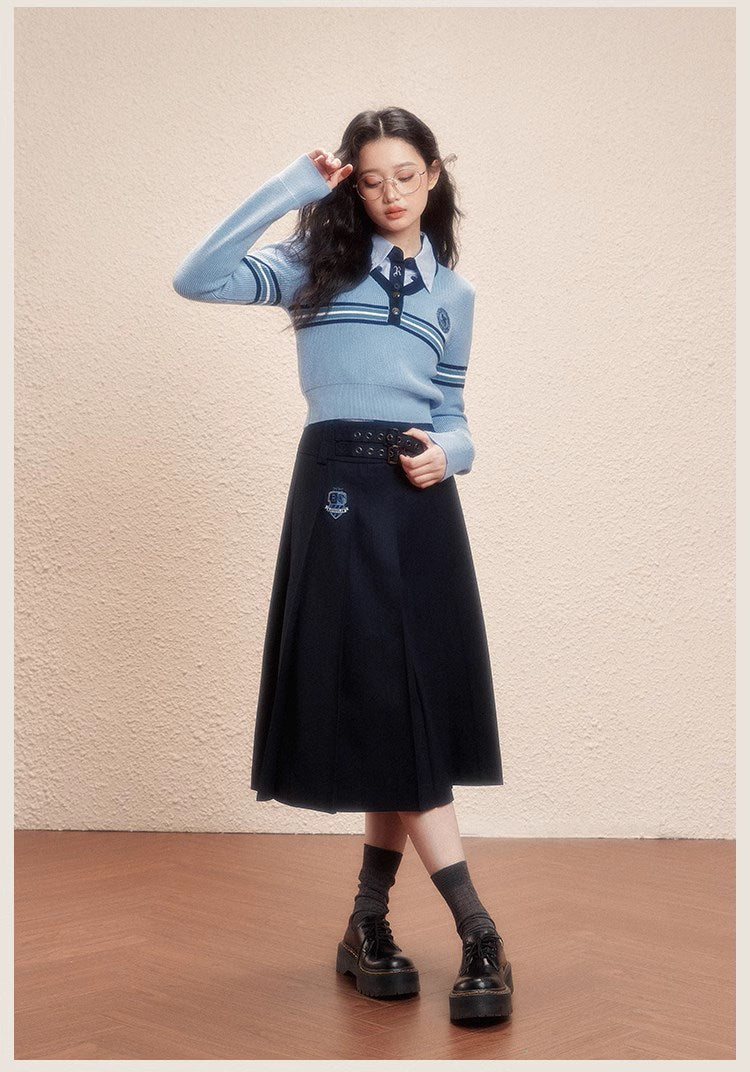 [Pre-order] Hogwarts School of Witchcraft and Wizardry Lined Midi Length Slit Skirt