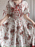 Picnic Basket One Piece Strawberry Pattern