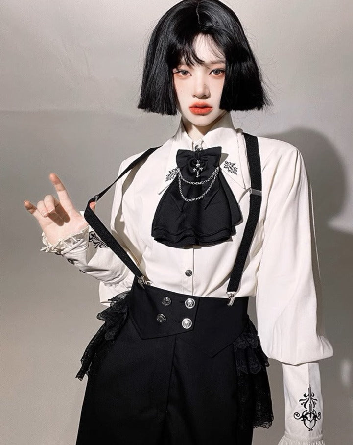 Night Raven Magic blouse, pants, jumper skirt, cape