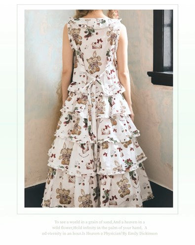 Camellia Berry Sleeveless Setup - Short Length