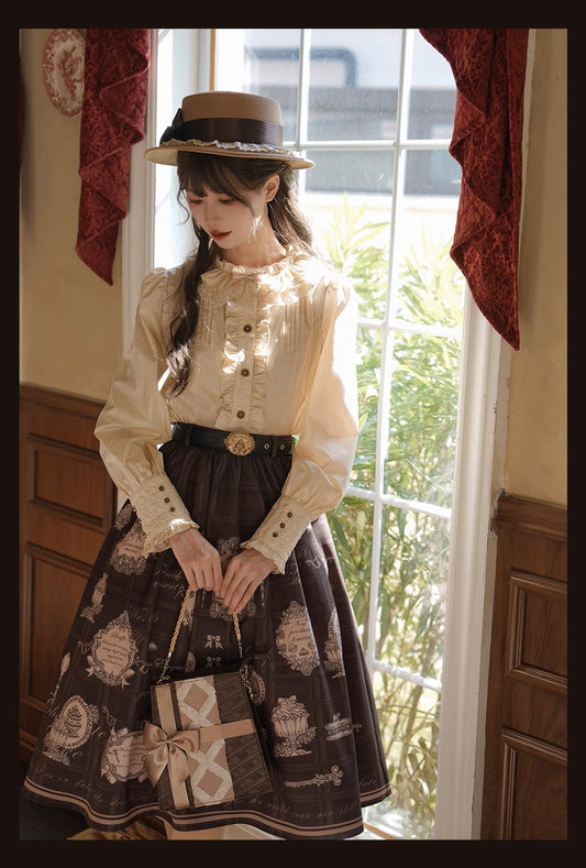 [Sale period has ended] Chocolate Gallery Printed Skirt
