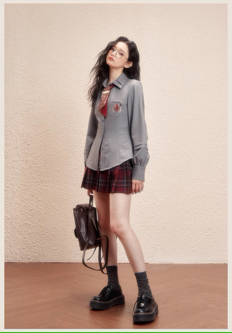 [Pre-orderle] Hogwarts School of Witchcraft and Wizardry waist shape blouse