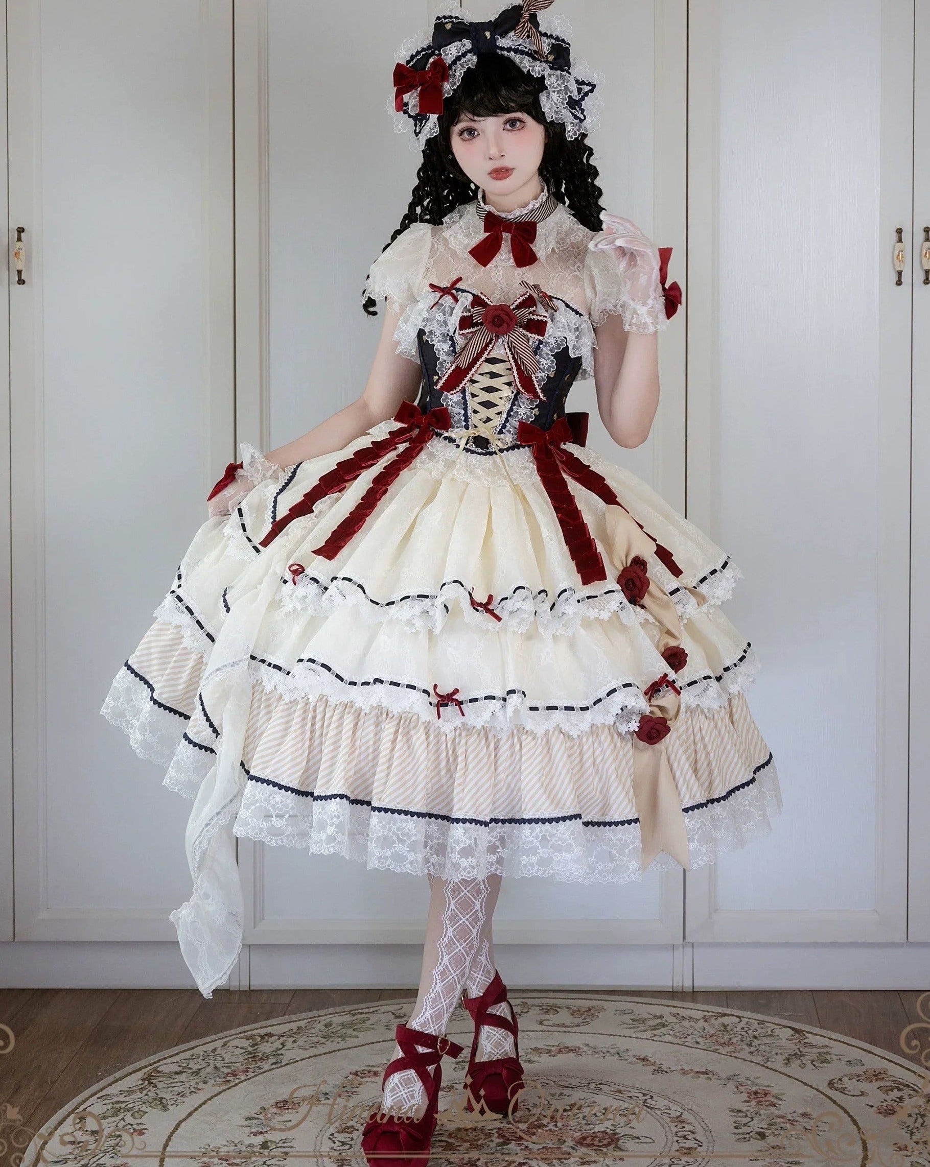 【再販・受注予約8/8まで】Dream Alice ラグジュアリーセットアップ／白雪姫／ショート丈