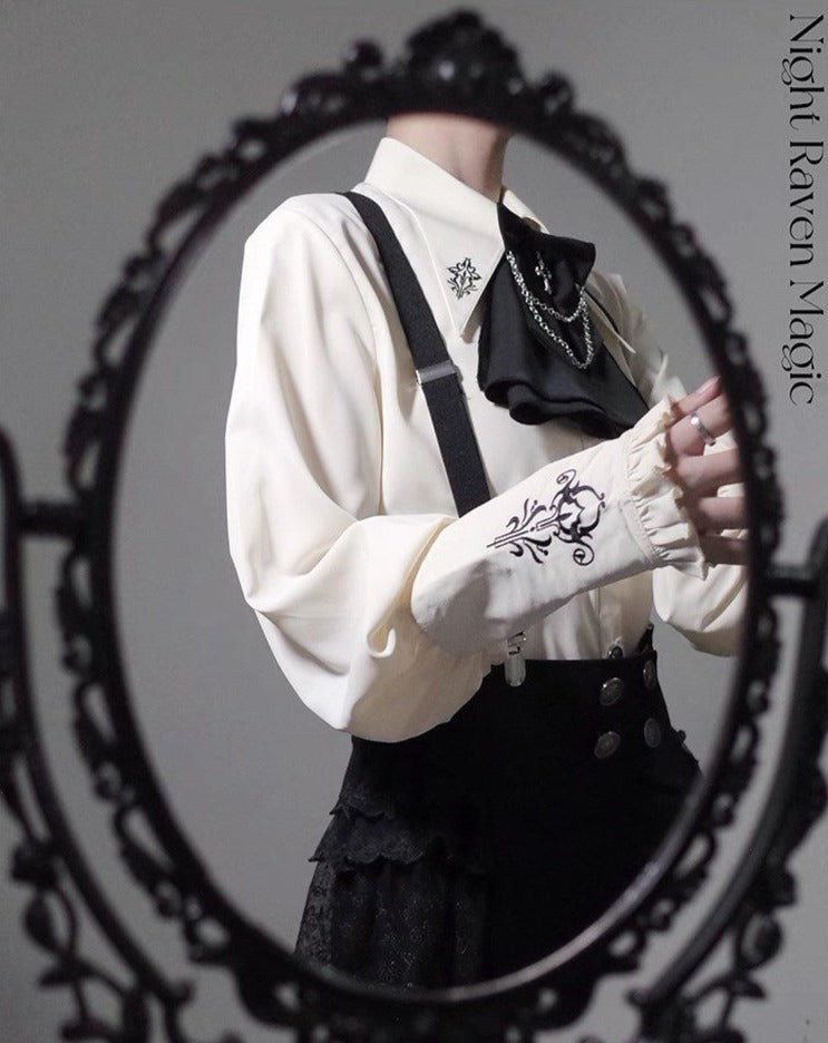 Night Raven Magic blouse, pants, jumper skirt, cape