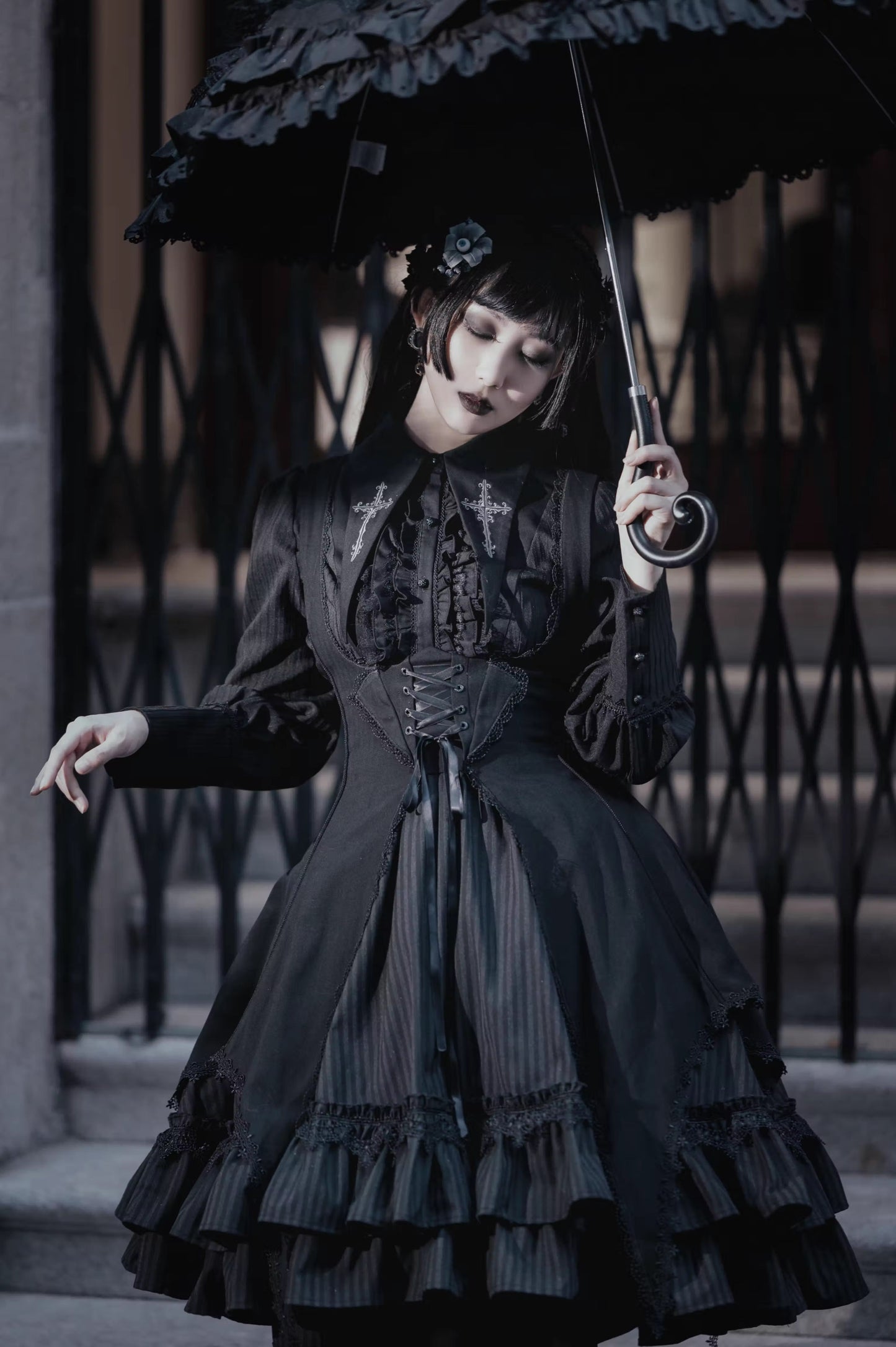 [Sale period ended] Song for Prayer Gothic Lolita Jumper Skirt