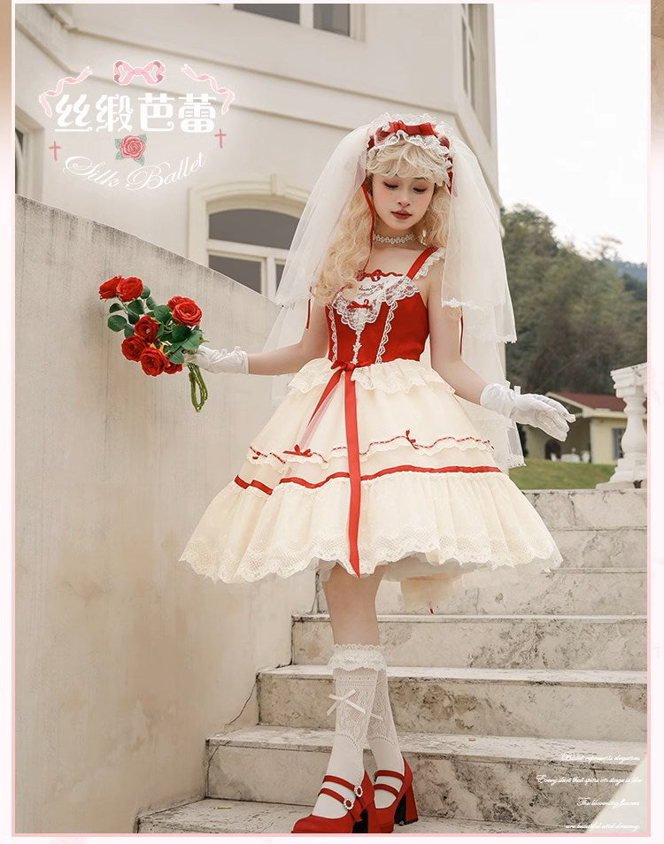 [Pre-orders available until 1/23] Silk Ballet Jumper Skirt - Mid-length