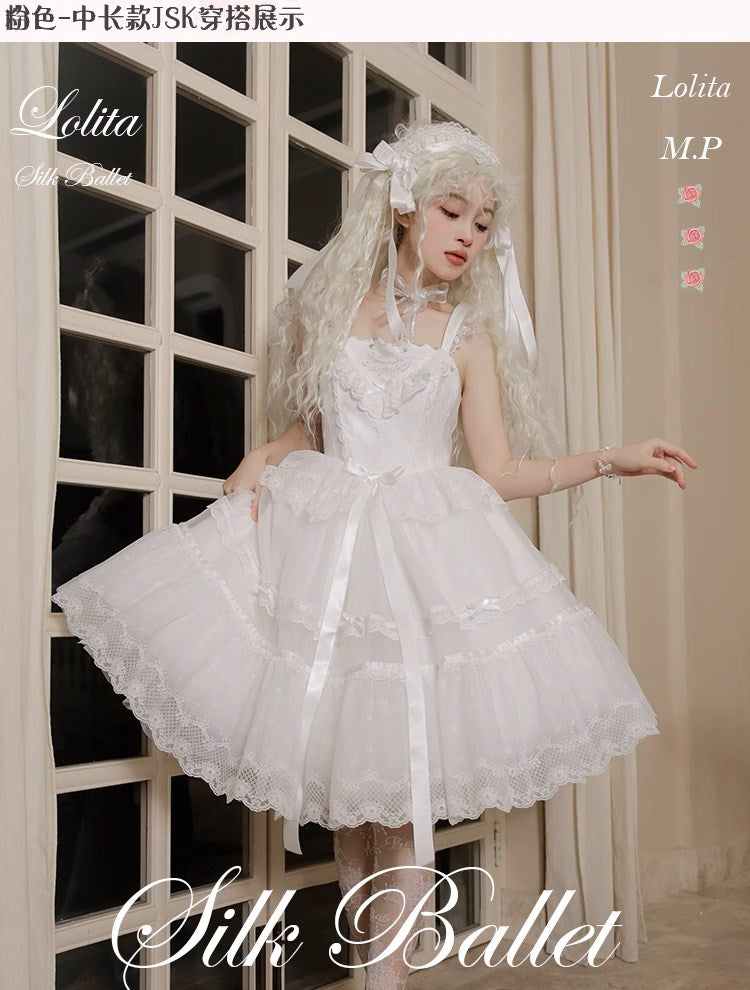 [Pre-orders available until 1/23] Silk Ballet Jumper Skirt - Mid-length