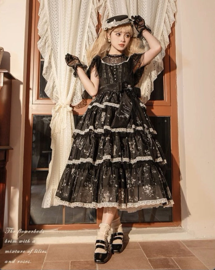 [Sale period ended] Lily Poetry Flare Sleeve Dress