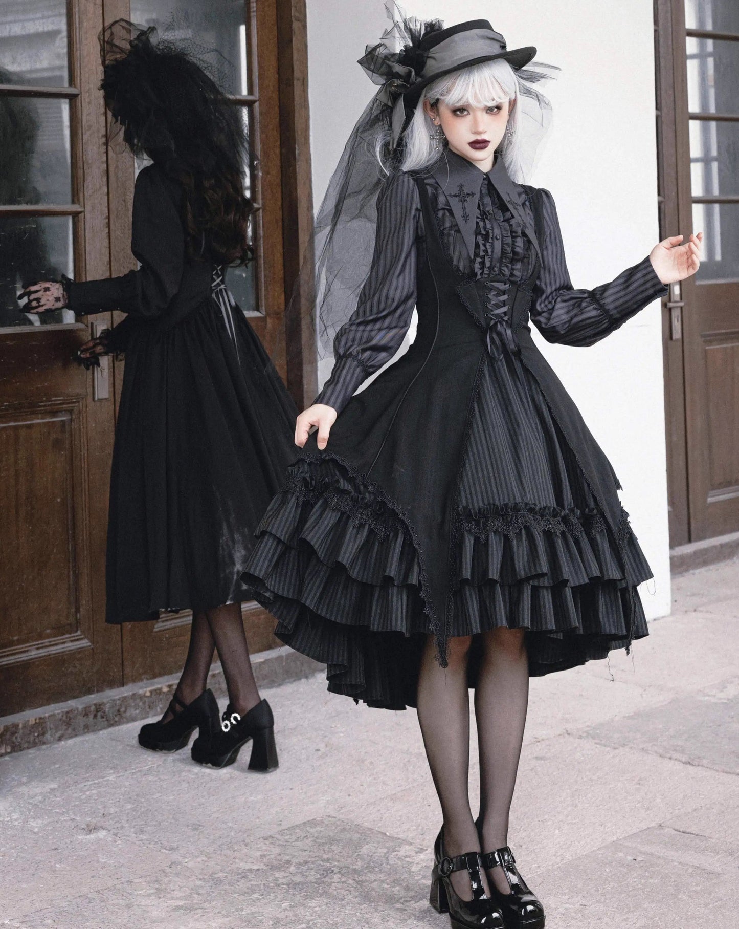 [Sale period ended] Song for Prayer Gothic Lolita Jumper Skirt