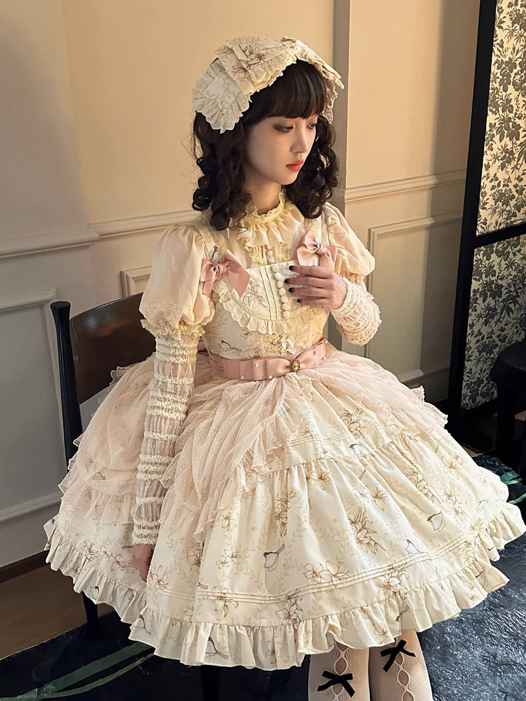 [Resale/Pre-orders available until 2/3] Lily and Wind Jumper Skirt with Mesh Veil