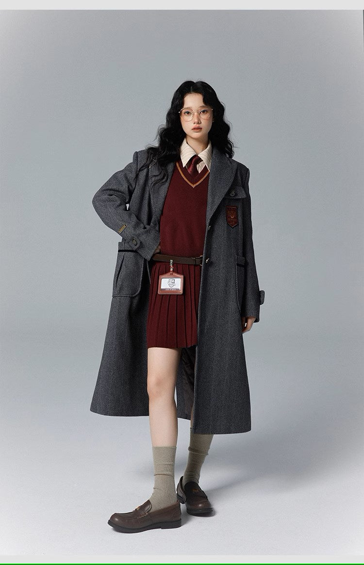 [Pre-order] Hogwarts School of Witchcraft and Wizardry Herringbone Coat