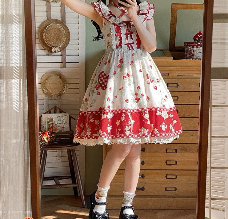 Strawberry Orchard Strawberry Jumper Skirt