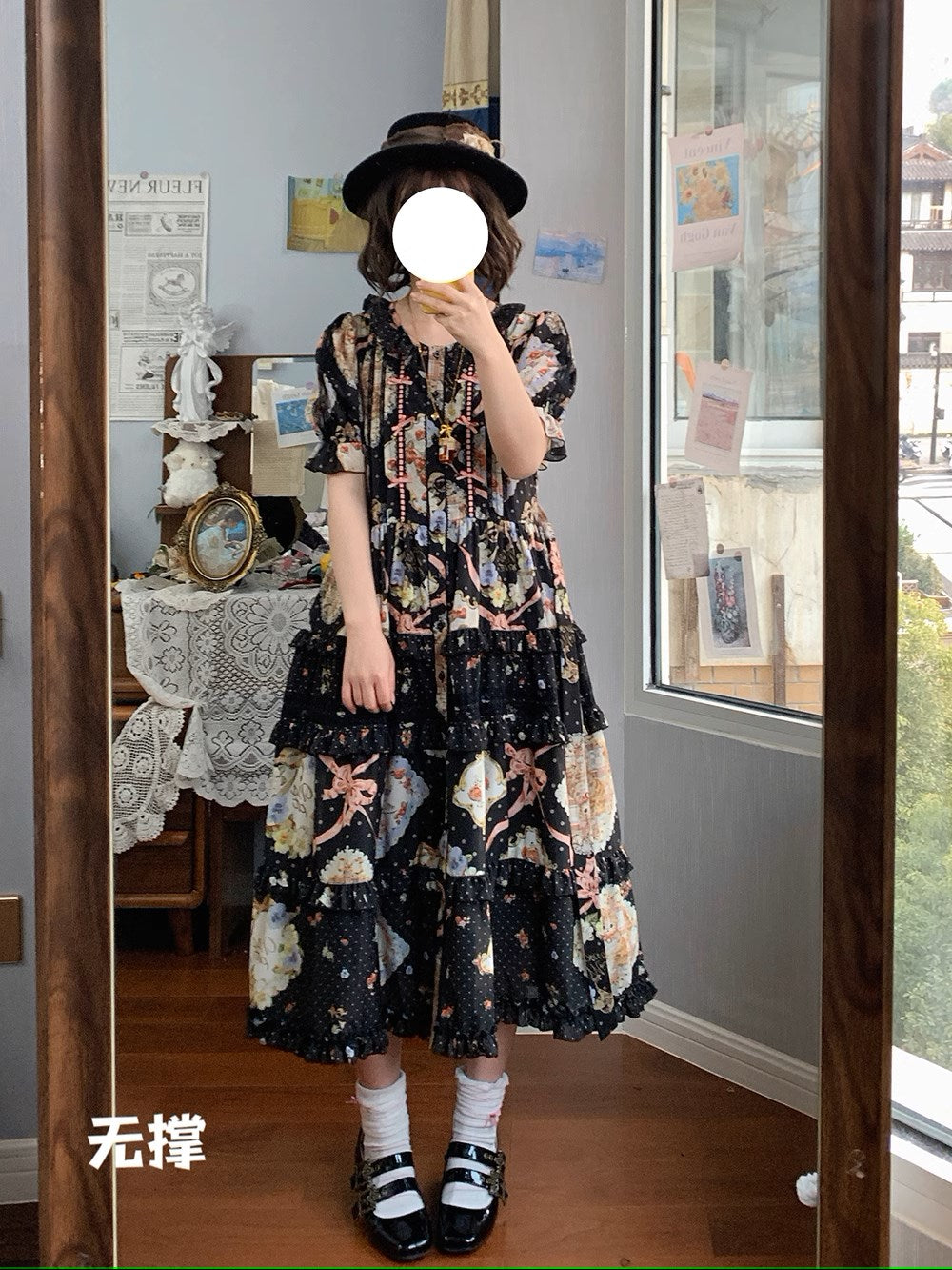 [Pre-orders available until 2/19] Cat Rose Tea Party Daily Dress