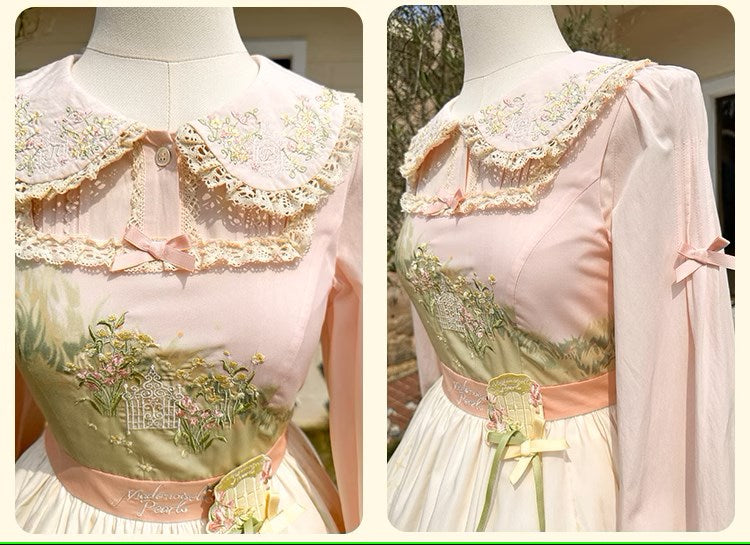 [Resale/Pre-orders available until 2/12] Fragrant Grass Print Jumper Skirt