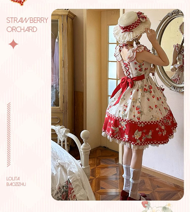 Strawberry Orchard Strawberry Jumper Skirt