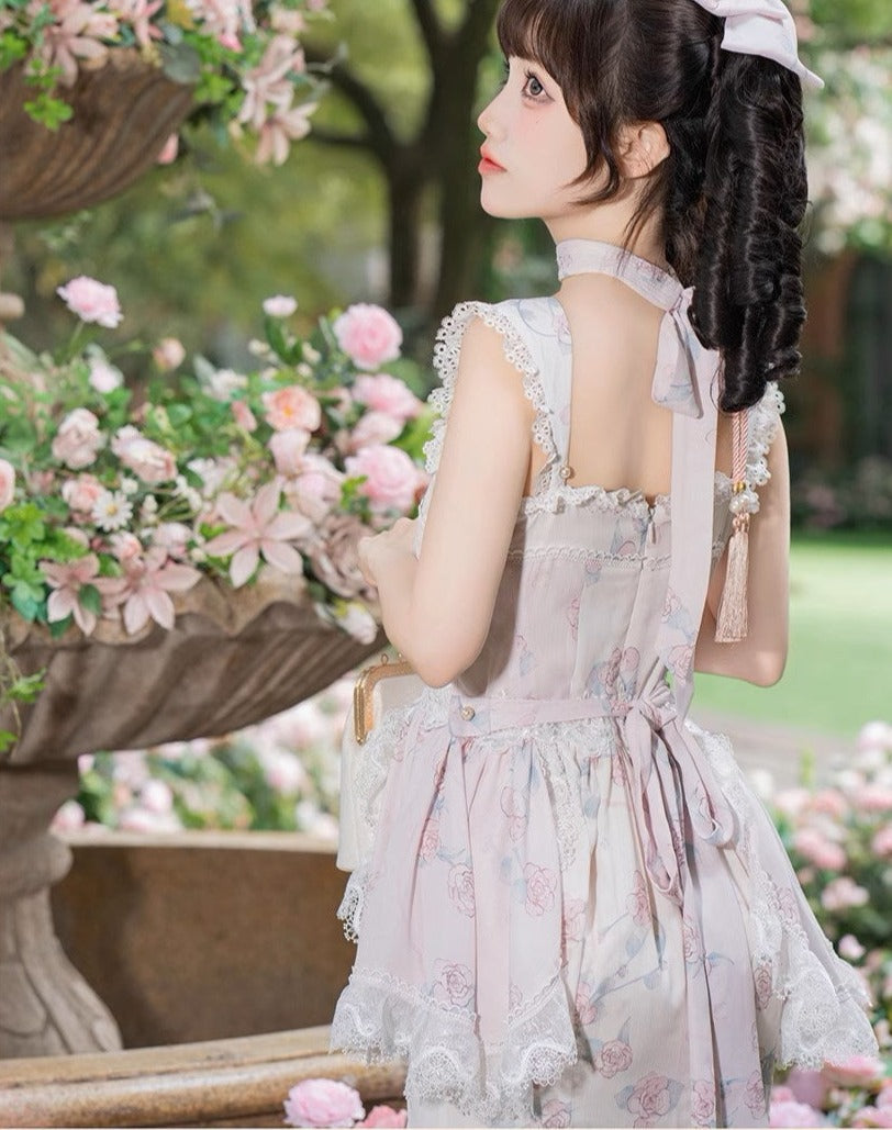 洛神花-冬至-ノースリーブフィッシュテイルドレス