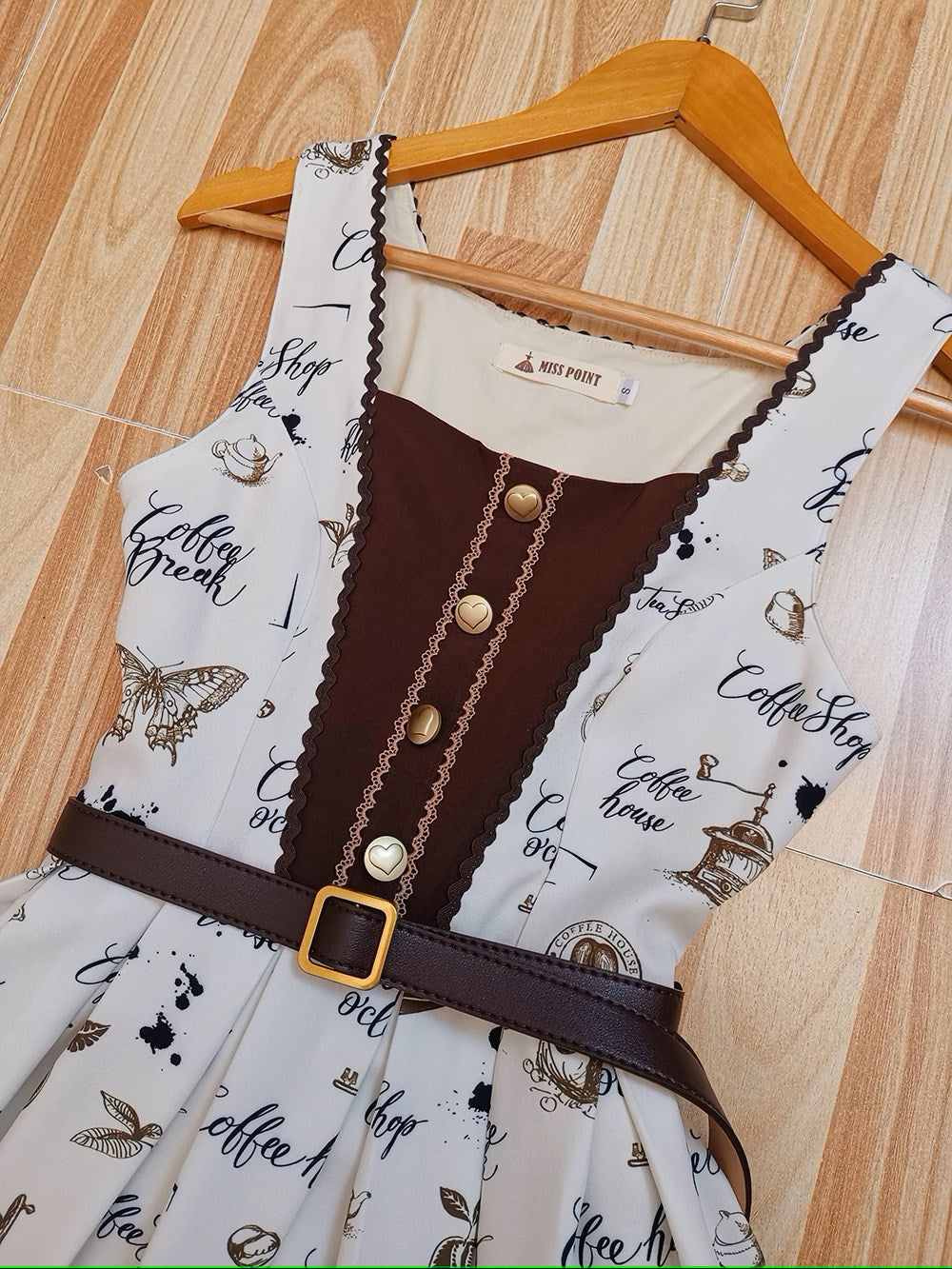 【予約販売】Caramel Latte Sweet レトロガーリージャンパースカート