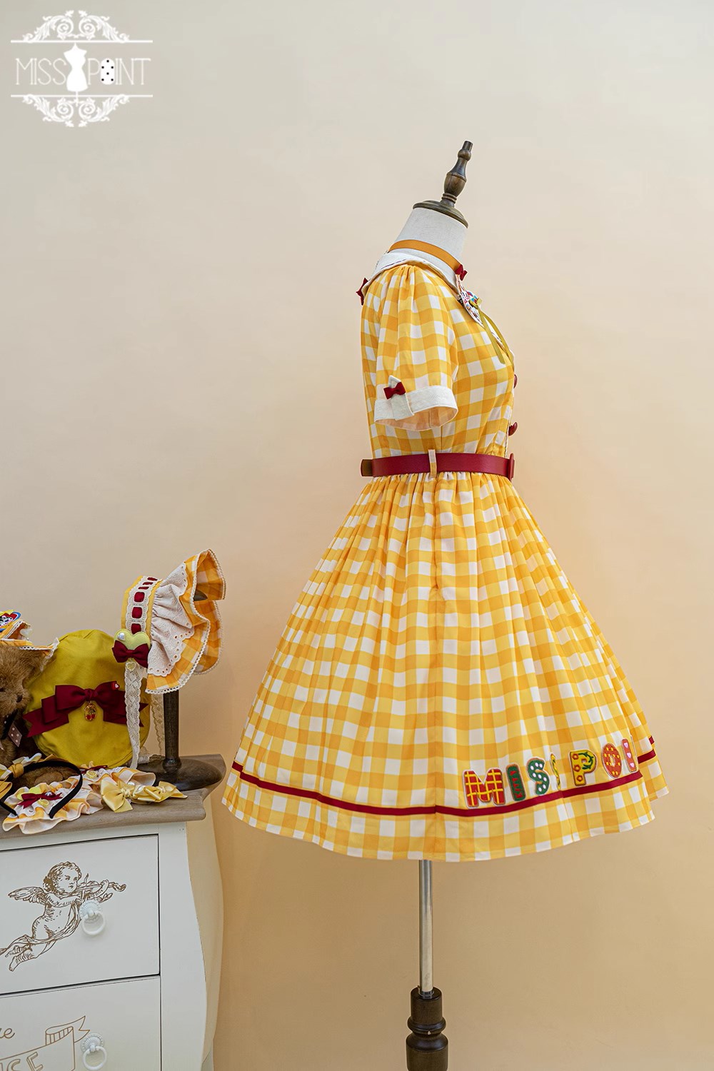 [Pre-order] Sweet Kitty Retro Cafe Style Dress