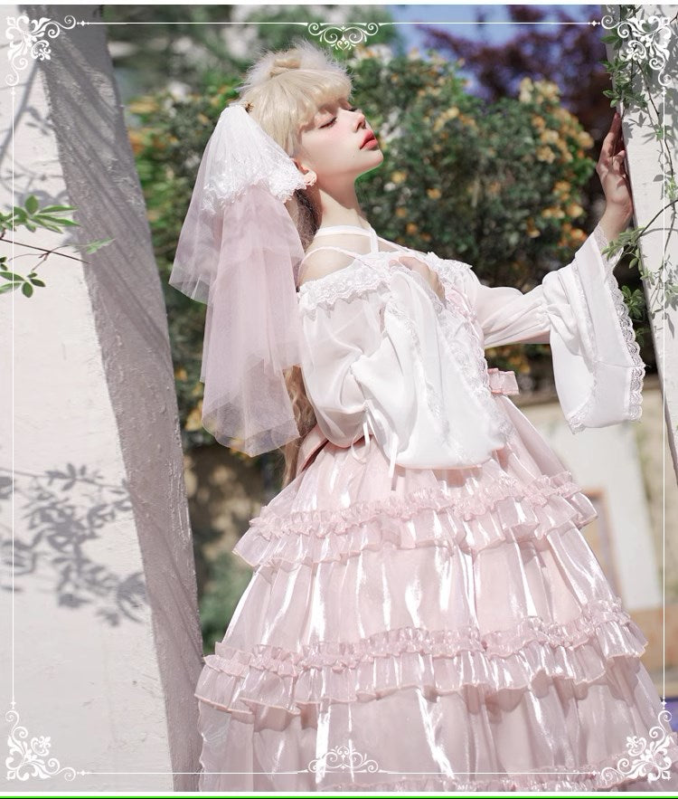 Maiden's Holiday Pearl Puff Jumper Skirt All 6 Colors